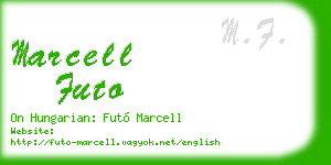 marcell futo business card