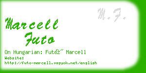 marcell futo business card